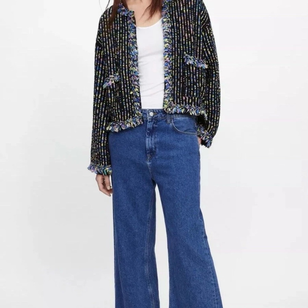 Zara Dark Blue blazer jacket size S